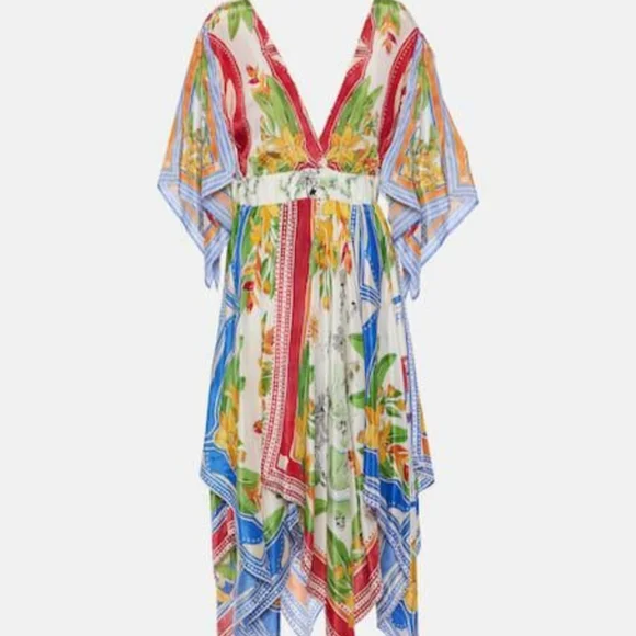 FARM Rio Destination Scarf Midi Dress